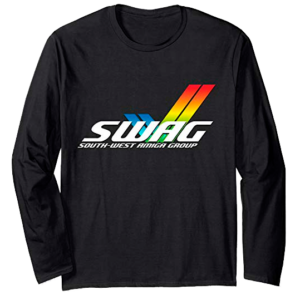 South West Amiga Group (White Logo) Long Sleeve T-Shirt (Collect At SWAG)